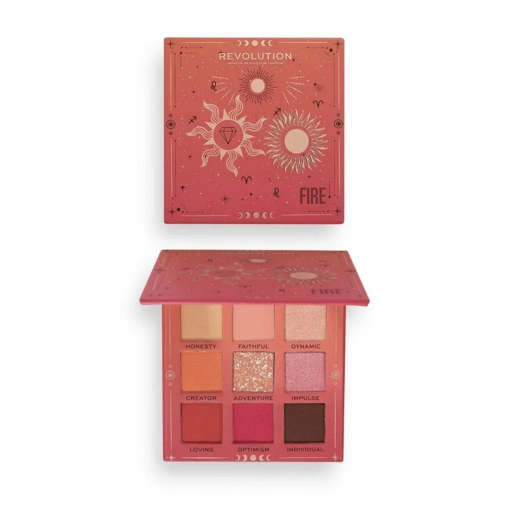 NEW REVOLUTION‎ FIRE EYESHADOW PALLET, Makeup, Sagittarius Zodiac, Eyeshadow